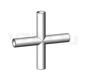 Эскиз, 3Д модель крестовина трубы